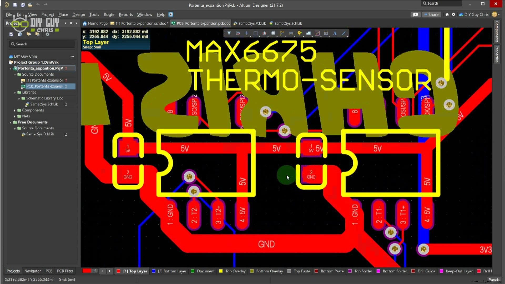 Интеграция термопары с Arduino Portenta H7 через MAX6675