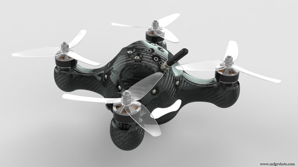 Nimbus 195: российский полностью закрытый карбоновый монокок гоночный дрон