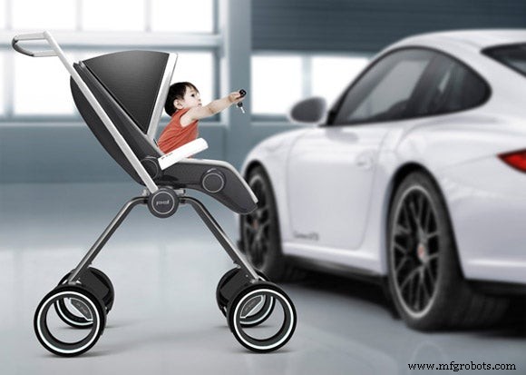 Porsche Design представляет P 4911: карбоновая коляска для люкс-родителей