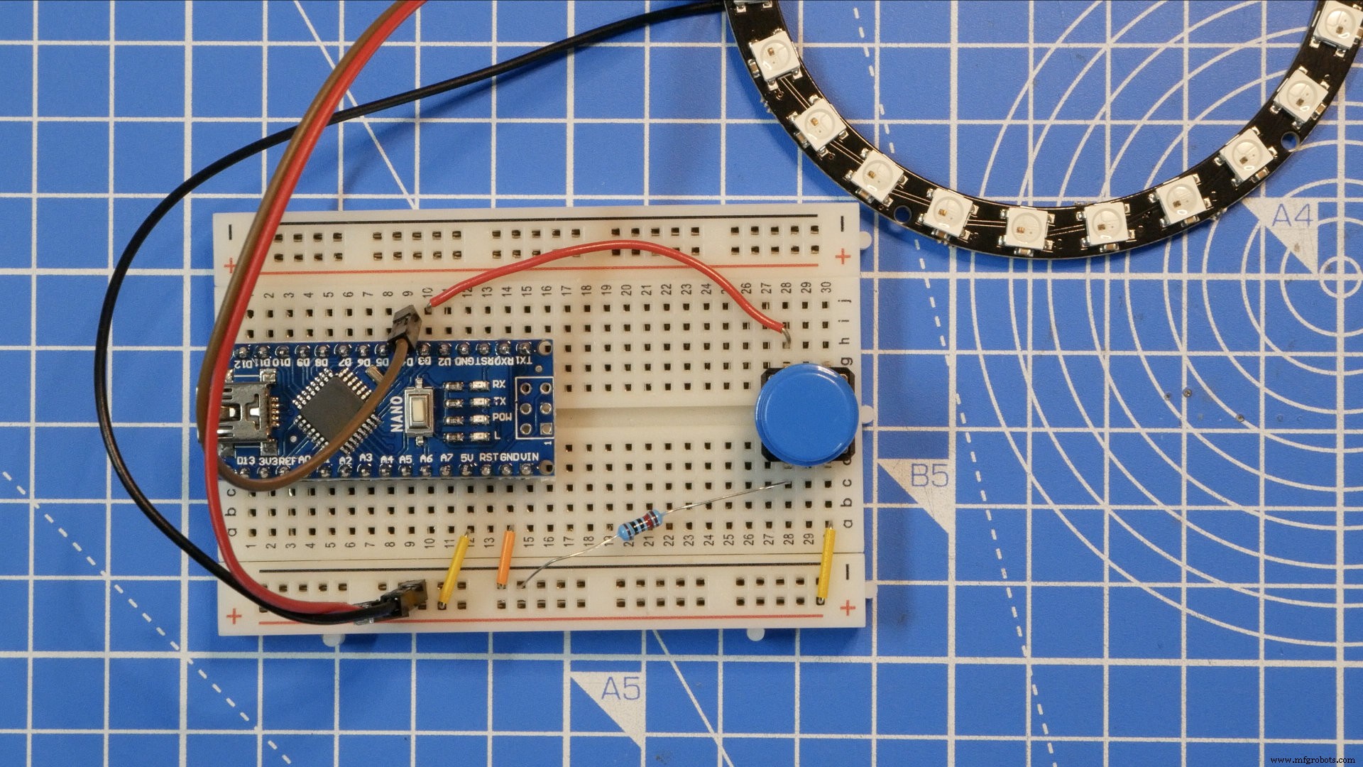 Pixel Chaser: игра на один тап с NeoPixel Ring и Arduino Nano