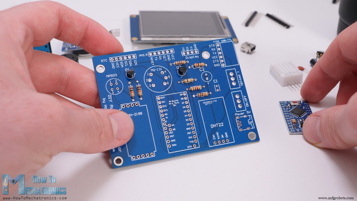 Сборка DIY монитора качества воздуха: PM2.5, CO2, VOC, озон, температура и влажность на Arduino