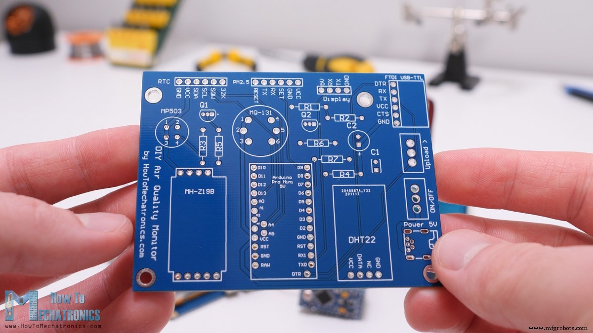 Сборка DIY монитора качества воздуха: PM2.5, CO2, VOC, озон, температура и влажность на Arduino