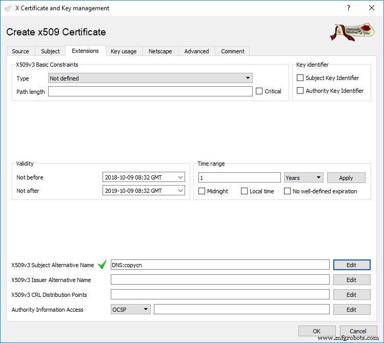 Настройка пользовательских сертификатов безопасности для OPC UA на PLCnext Control