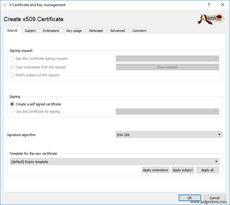 Настройка пользовательских сертификатов безопасности для OPC UA на PLCnext Control